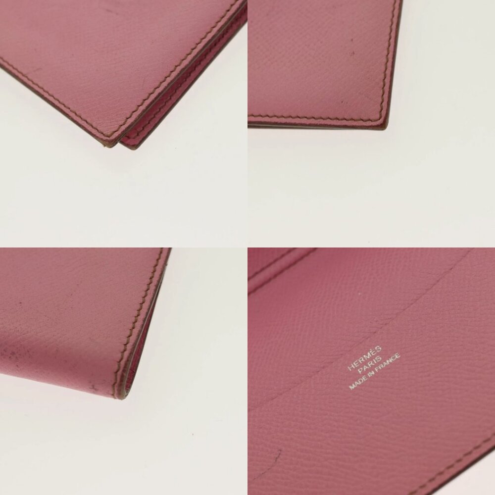 HERMES Agenda PM Day Planner Cover Epsom Leather Pink Auth 87806 - Picture 14 of 14